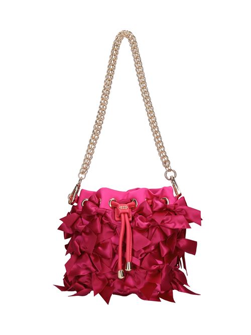 Borsa Night Edition Bows in raso LA CARRIE | 142M-SS-703-SATFUCSIA